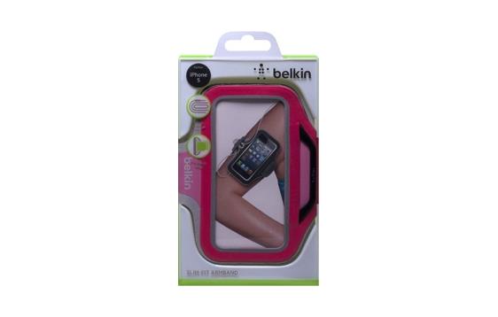 9417663 Belkin F8W299vfC01 Belkin iPhone 5 Neoprene Slim Fit - rosa Sportsarmb&#229;nd til iPhone 5/5S/SE